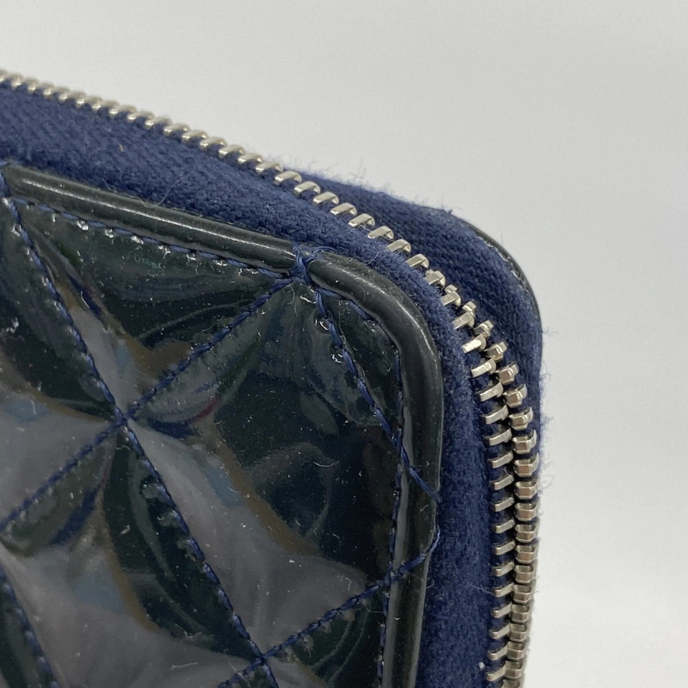 CHANEL Authentic Blue Leather Wallet - Picture 10 of 12